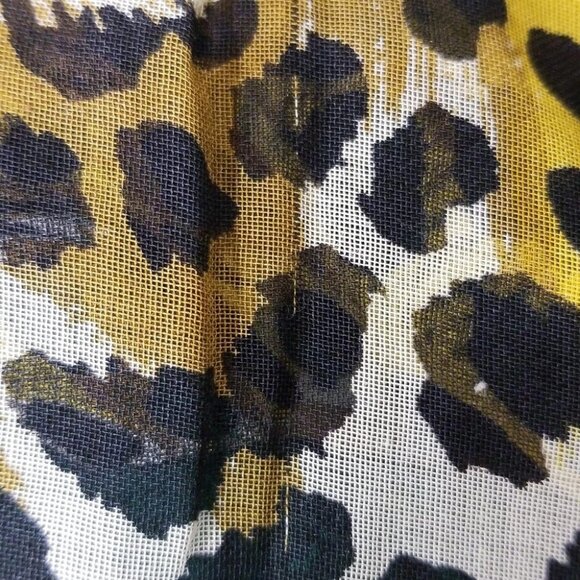 Auth HERMES Green Dark Navy Multi Cotton Scarf - Picture 4 of 7